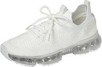 Forever Link Womens Air Cushion Fashion Sneakers Breathable Lightweight Walking Shoes, White, 4.5 UK