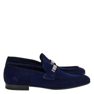 Ferragamo Dumas Ornament Suede Loafers, Size 9 E