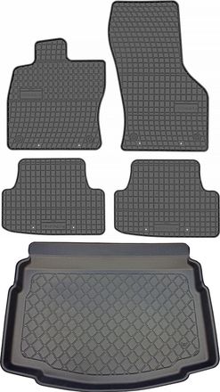 OEM Juego De Alfombrillas De Goma Para Coche Y Maletero Para Volkswagen Golf Vii Hatchback (octubre De 2012 A Diciembre De 2019)