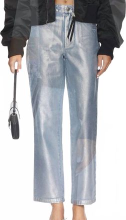 Show me your Mumu Icon Coated Jeans In Silver Denim