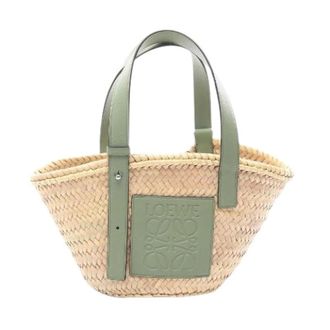 Loewe Pre-owned Bolso de Mano de Cuero y Rafia - Pre-owned - Mujer - Verde - ONE SIZE