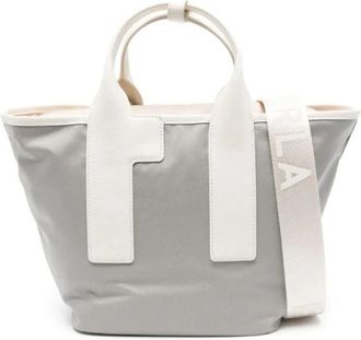 Furla Grijze Piuma Tote Tas - Dames - Shoppers - Grijs - ONE Size - Nylon - Tassen