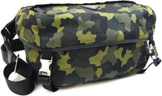 Prada Pre-owned Vintage Sling Bag - Heren - Vintage Schoudertas - Groen - ONE Size - Leer - Vintage