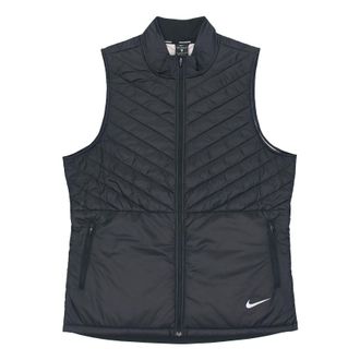 Nike Mens Nike Aerolayer Running Black Vest CJ5478-010