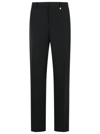 Versace Pantaloni Versace in Lana Vergine Nera