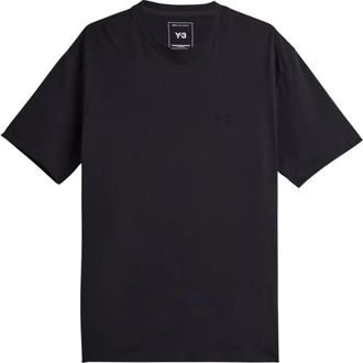 Yohji Yamamoto logo-detail T-shirt - men - Cotton - S - Black