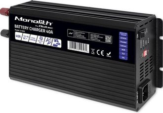 OEM Cargador Monol&iacute;tico Profesional Inteligente Qoltec Para Bater&iacute;as Lifepo4 Agm Gel Sla 40 A 12 V