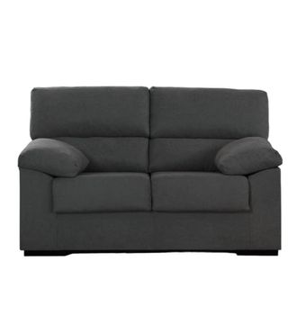 Home Heavenly Sof&aacute; 2 plazas 140 cm tapizado antimanchas color gris oscuro