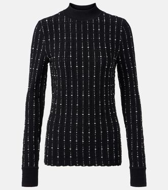 Joseph Ribbed-knit cotton-blend mockneck sweater