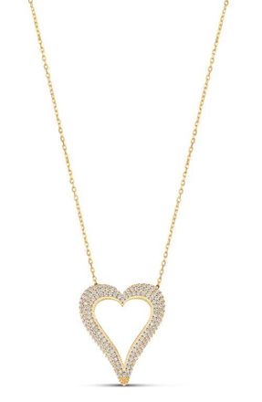 SHYMI Cutout Heart Pendant Necklace in Gold at Nordstrom