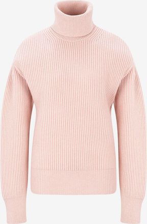 Stella McCartney Gerippter Kaschmirmix-Pullover mit Rollkragen