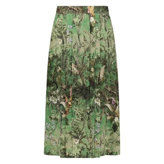 Alberta Ferretti Dames, Rokken, Groen, Maat: 2XS Zijde