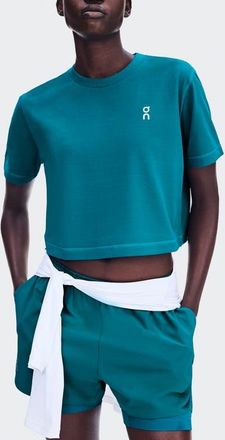 On Train-T Crop T-Shirt in Abyss at Nordstrom, Size Large