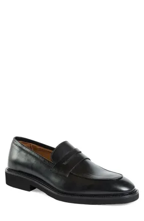 Bruno Magli Volano Penny Loafer in Black Leather at Nordstrom, Size 10.5