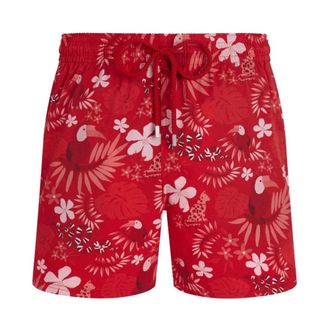 Vilebrequin Moorise Stretch Short Zwemshorts - Heren - Badkleding - Rood - Maat: XL Leer