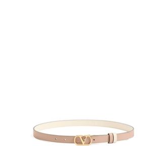 Valentino Garavani VLogo Signature Reversible Belt - female - Valentino Garavani - Belts - Pink - 80 CM - Accessories