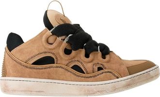Lanvin Curb Sneakers - Heren - Sneakers - Bruin - 41 EU - Leer - Schoenen