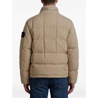 Stone Island Quilted Cotton-Blend Down Jacket