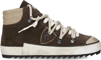 Philippe Model Sneakers alte in pelle scamosciata - Marrone