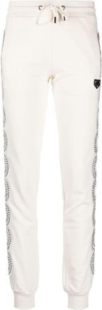 Philipp Plein crystal cable cotton jogging - women - Cotton/Glass Fiber - M - White