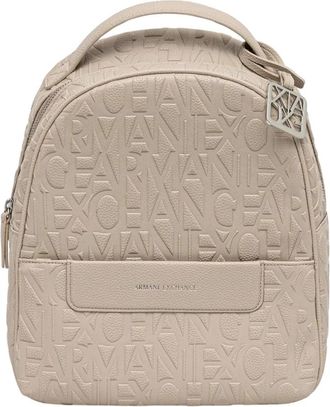 A|X Armani Exchange Rugzak - Dames - Rugzakken - Beige - ONE Size - Leer - Tassen