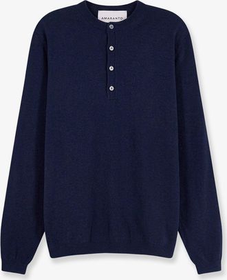 Amaranto Maglia in lana, cotone e cashmere - AMARANTO - gender_Man