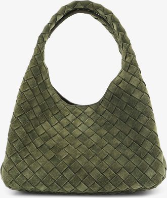 Bottega Veneta Borsa a spalla Campana in suede Intrecciato - BOTTEGA VENETA - gender_Woman