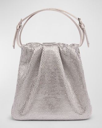 Amina Muaddi Vittoria Embellished Top-Handle Bag