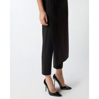 Pinko Pinko, Kleedjes, Dames, Zwart, M, Leer, Scartaregalo Jumpsuit