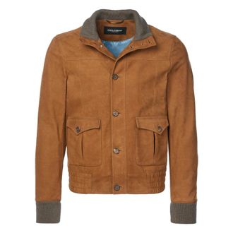 Dolce & Gabbana Jassen - Heren - Jassen - Bruin - Maat: S Leer