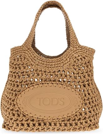 Tod's Mini Shopping Bag - Dames - Handtassen - Bruin - ONE Size - Leer - Tassen