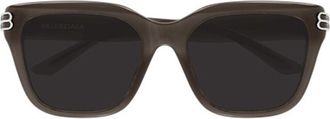 Balenciaga BB0433SK Asian Fit 004 Womens Sunglasses Grey Size 56