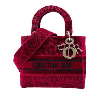 Dior Pre-owned Lady D-Lite - Dames - Vintage Handtas - Rood - ONE Size - Vintage