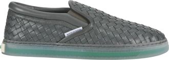 Bottega Veneta Serena Slip-On Sneakers - Heren - Sneakers - Grijs - 42 EU - Leer - Schoenen