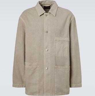 Christophe Lemaire Sobrecamisa oversized de sarga de algod&oacute;n