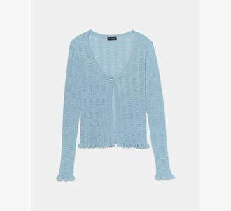 Kate Spade New York Pointelle Lace Knit Cardigan