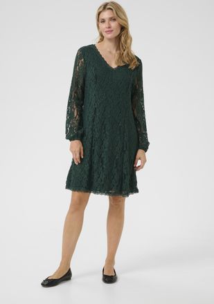 Cream Jersey jurk Feminine Sea Moss green