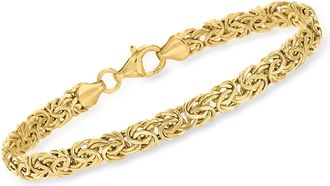 Canaria Canaria 10kt Yellow Gold Byzantine Bracelet