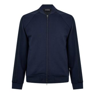 Emporio Armani Mens Emporio Armani Crew Neck Long Sleeve Regular Fit Sweatshirt in Navy Blue - Size Small