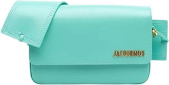Jacquemus Pre-owned Le Carinu - Dames - Vintage Schoudertas - Blauw - ONE Size - Leer - Vintage