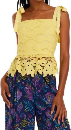 Allison New York Gina Tank Top In Sunshine Yellow