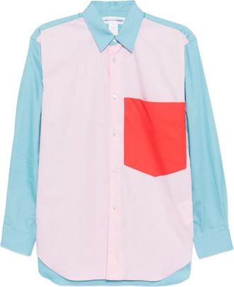Comme Des Garçons Camicia con applicazione - Rosa
