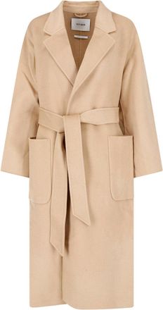 IVY & OAK Beige Iocelia Belted Wool Coat