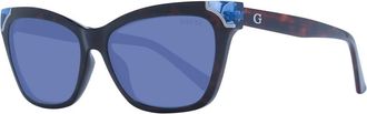 Guess Womens Gu7762 Cat Eye Sunglasses Uv400 - Dark Grey - One Size