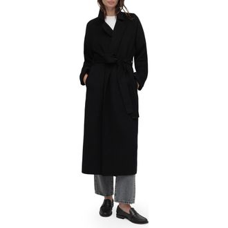 Favorite Daughter The Paola Wool Blend Coat in Black at Nordstrom, Size X-Large