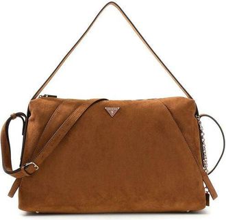 Guess Womens Shoulder Bag Cognac Polyester Shoulder-bags
