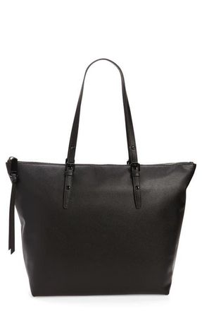 Rebecca Minkoff Chunky Leather Zip Tote in Black at Nordstrom