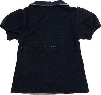 Marni Girls Shirt Blue Cotton Blouses And