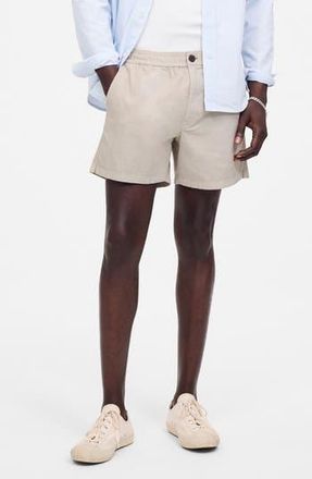 Madewell Everywear Cotton & Hemp Shorts in Steel at Nordstrom Rack, Size X-Large