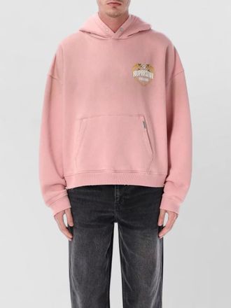 Represent angel spray fade hooded knit sweatshirt